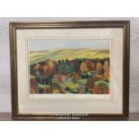 ANNE, DUTCHESS OF NORFOLK (1927 - 2013), FRAMED PRINT "THE NORTH YOPRKSHIRE DALES" EDITION 418/