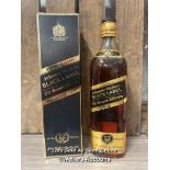 JOHNNIE WALKER BLACK LABEL 12 YEAR OLD OLD SCOTCH WHISKY, 40% VOL, 75CL, BOXED