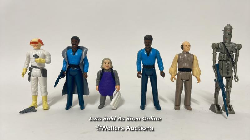 Vintage Star Wars The Empire Strikes back lot of 3 3/4" figures to include Two Lando Calrissian -