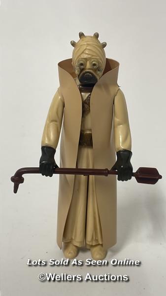Four vintage Star Wars 3 3/4" figures to include Tusken Raider GMFGI 1977 with cape & weapon and - Image 2 of 8