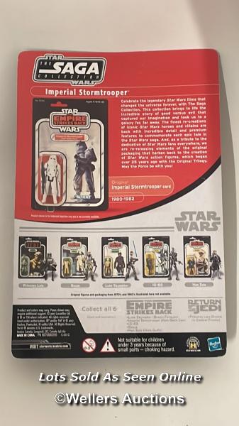 Hasbro The Saga Collection two carded figures Biker Scout and Imperial Stormtrooper (Hoth), both - Image 5 of 5