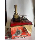 Boxed Mamod S.E.3. twin cylinder superheated steam engine