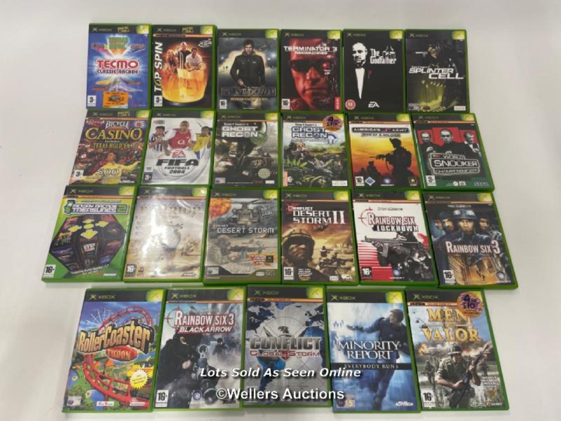 Assorted XBOX games including Terminator 3, Splinter Cell and The Godfather (23)