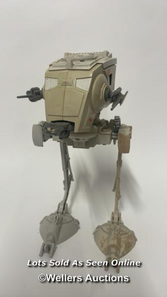 Three vintage Star Wars Vehicles to include Snowspeeder, Scout Walker and MTV-7 mini rig. - Image 3 of 7
