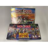 Monopoly - board games including Marvel Comics collector's edition, 1999 and Here & Now Electronic