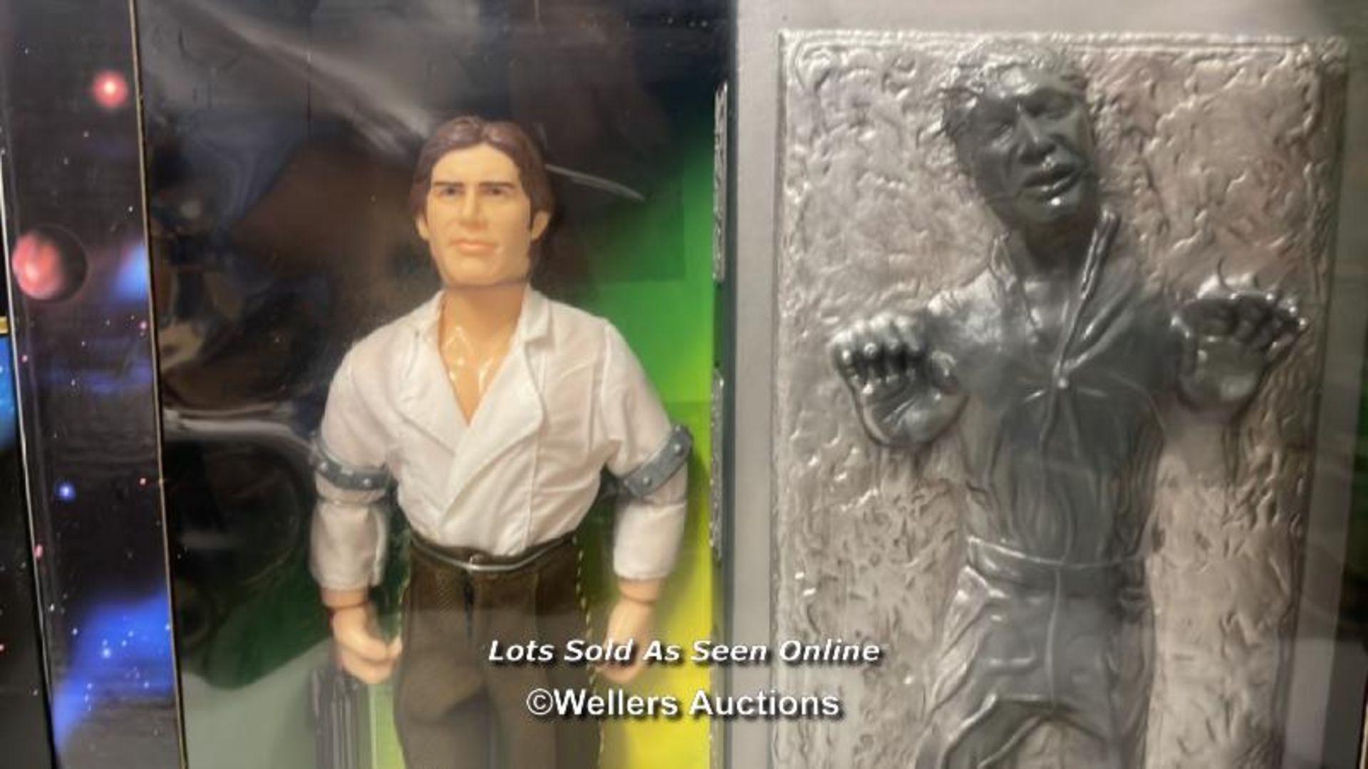 Three Star Wars Action Collection 12" figures, Han Solo with Carbonite, Grand Moff Tarkin and - Image 2 of 4