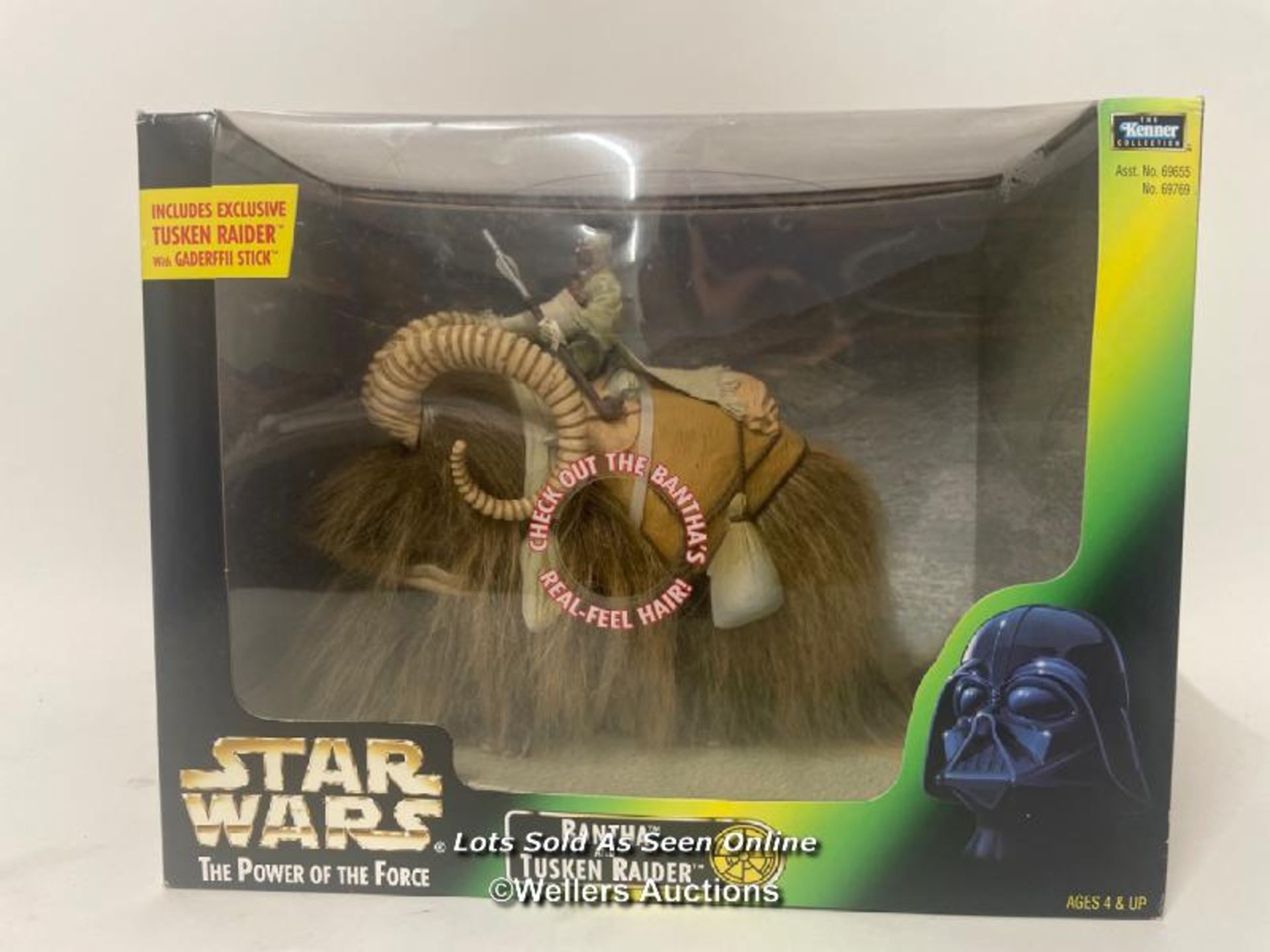 Kenner Power of the Force Bantha & Tusken Raider 3 3/4" set, 1998, sealed