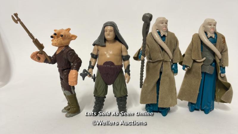 Vintage Star Wars Return of the Jedi lot including Rancor Keeper - HK, 1983 with weapon, Ree