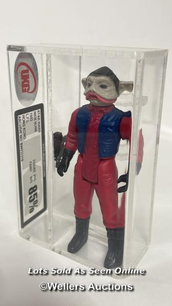 Star Wars vintage Nien Nunb 3 3/4" figure, HK 1983, UKG graded 85% figure 85 paint 90 - Image 2 of 7