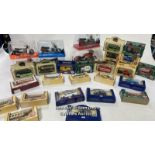 Assorted model cars and motorbikes including Lledo (31)