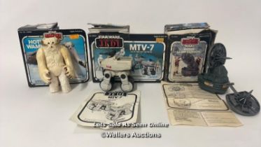 Vintage Star Wars the Battle of Hoth lot, including Palitoy Wampa creature, Kenner Radar Laser