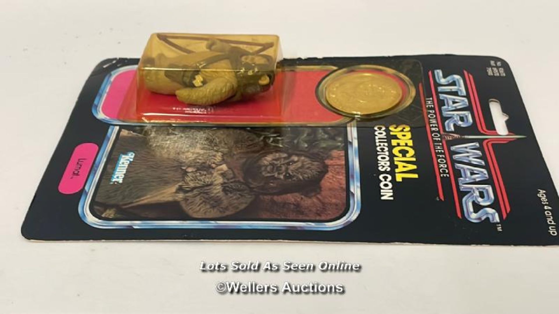 Star Wars vintage Lumat 3 3/4" figure, Power of the Force 92 back with collectors coin, Kenner 1984, - Image 6 of 11