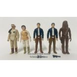 Vintage Star Wars The Empire Strikes back lot of 3 3/4" figures to include Princess Leia -Hoth HK,