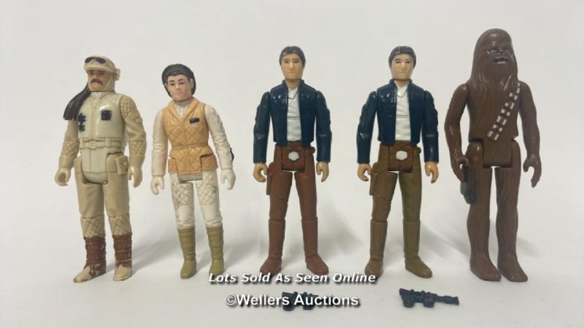 Vintage Star Wars The Empire Strikes back lot of 3 3/4" figures to include Princess Leia -Hoth HK,