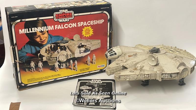 Palitoy vintage Empire Strikes Back Millennium Falcon vehicle, complete with manual and box. Sound