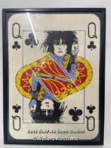 Siouxsie and the Banshees -Siouxsie Sioux original screen print "Queen of Clubs" framed & glazed