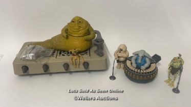 Star Wars vintage Kenner Jabba the Hutt playset, good condition, hookah pipe still sealed in bag