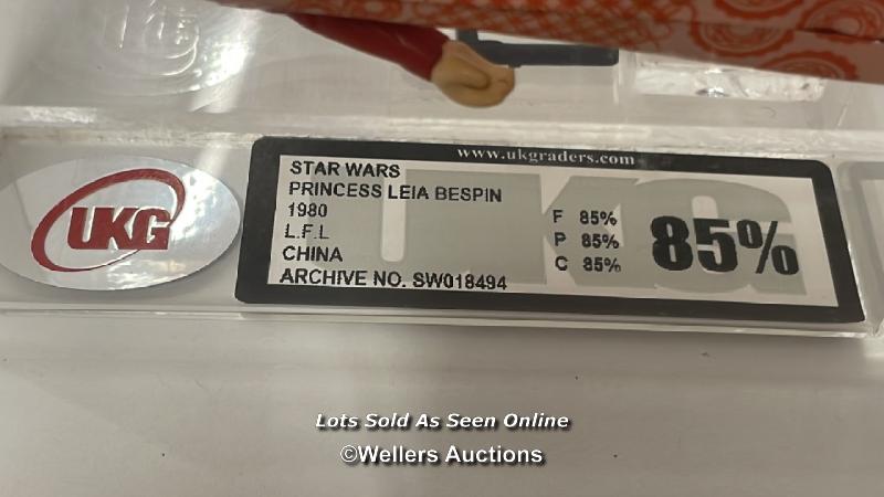 Star Wars vintage Princess Leia Bespin gown (crew neck variant) 3 3/4" figure, China 1980, UKG - Image 3 of 7