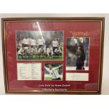 David Seaman M.B.E. signed paper and mounted pictures "Victory"