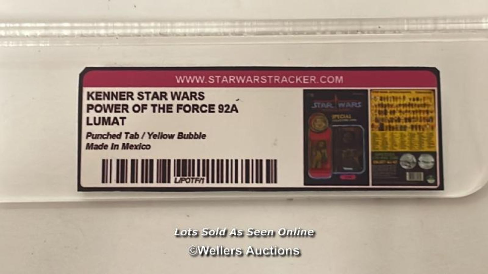 Star Wars vintage Lumat 3 3/4" figure, Power of the Force 92 back with collectors coin, Kenner 1984, - Image 11 of 11