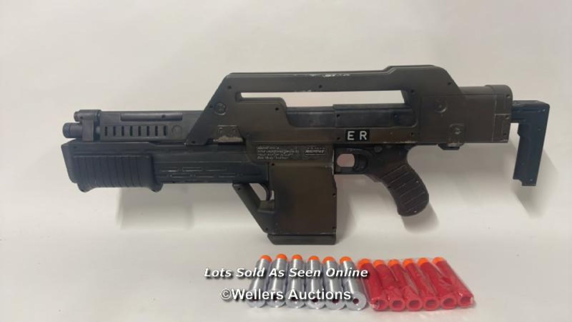 Alien - M41A pulse rifle fully working Nerf gun, with digital ammo countdown 0-99, rapid fire - Image 5 of 12