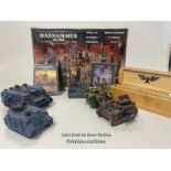 Games Workshop Warhammer 40,000 Imperial City, opened but unused with two sealed sets of figures,