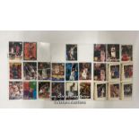 Basket Ball - 391 collectable basket ball cards by Topps Upper Deck and Skybox including Michael
