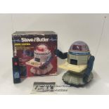 *1986 Playtime Toys "Steve the Butler" radio controlled toy in original box with remote and