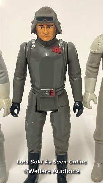 Vintage Star Wars The Empire Strikes Back lot 3 3/4" figures to include AT - AT Commander - stiff - Image 3 of 11