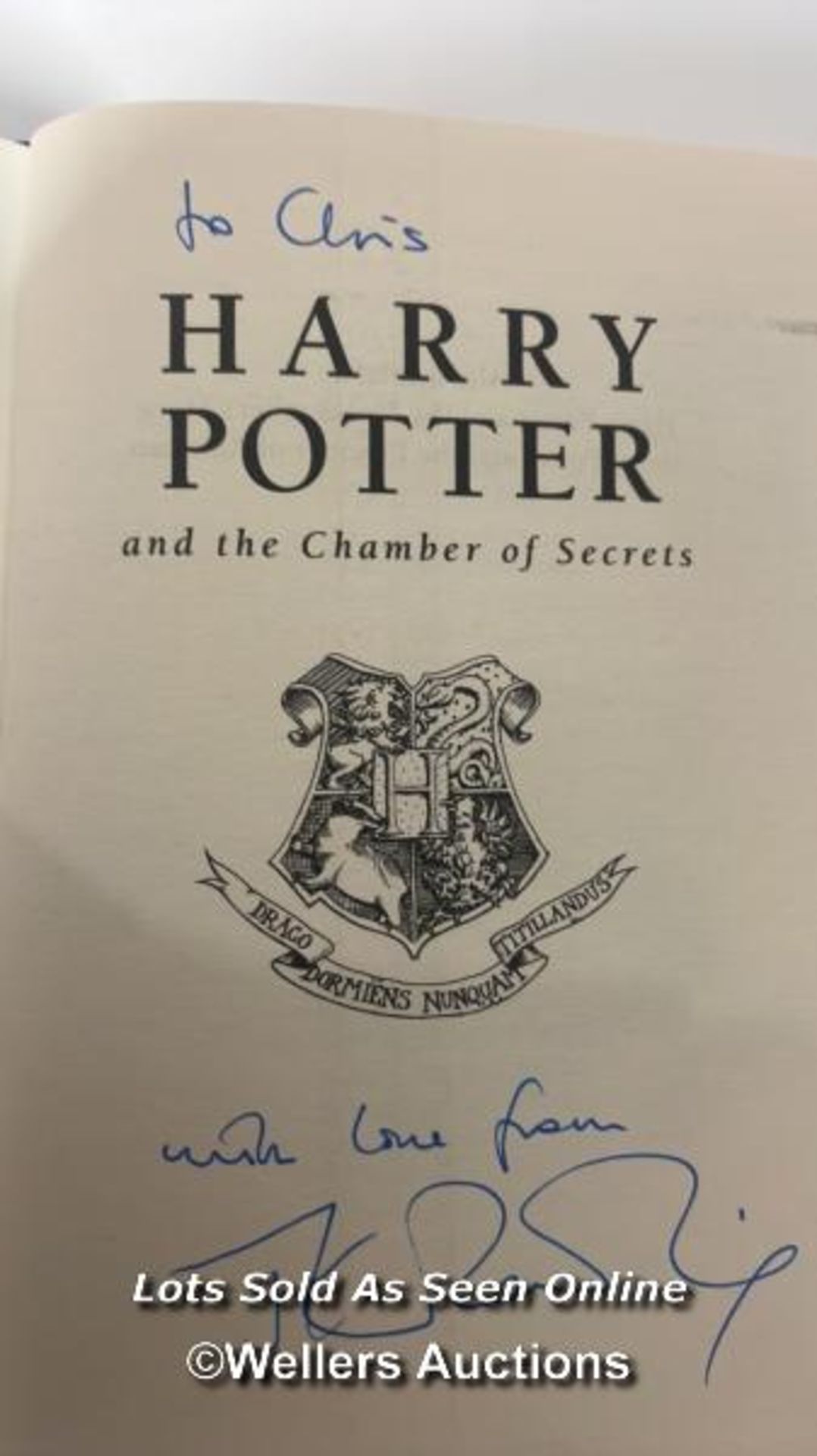 *Harry Potter - J.K. Rowling signed Harry Potter and the Chamber of Secrets, Bloomsbury 1998, - Image 2 of 6