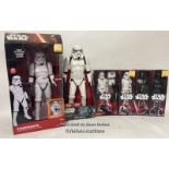 Modern Large scale figures including anamatronic interactive Stormtrooper (working) and Rogue One