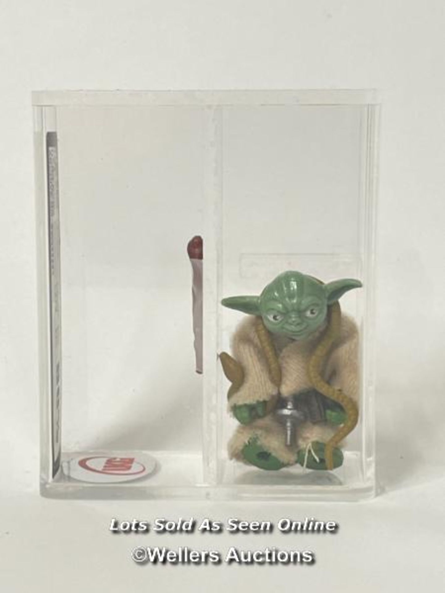 Star Wars vintage Yoda (brown snake variant) 3 3/4" figure, HK, 1980, UKG graded 80% figure 80,