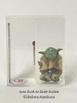 Star Wars vintage Yoda (brown snake variant) 3 3/4" figure, HK, 1980, UKG graded 80% figure 80,