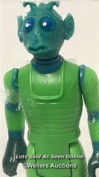 Star Wars vintage Greedo 3 3/4" figure, HK, 1978, AFA graded 85% NM+ - Image 4 of 7