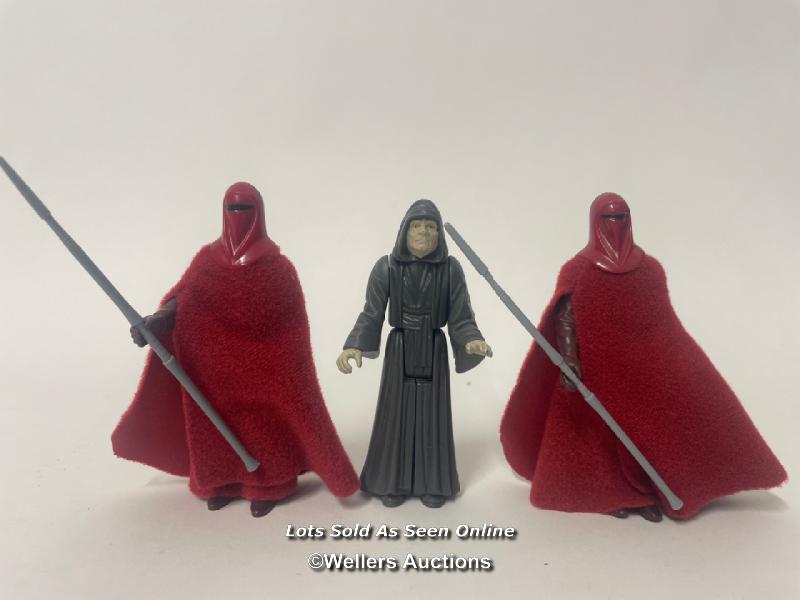 Vintage Star Wars Return of the Jedi lot including The Emperor - LFL 1984, NO COO and two Royal