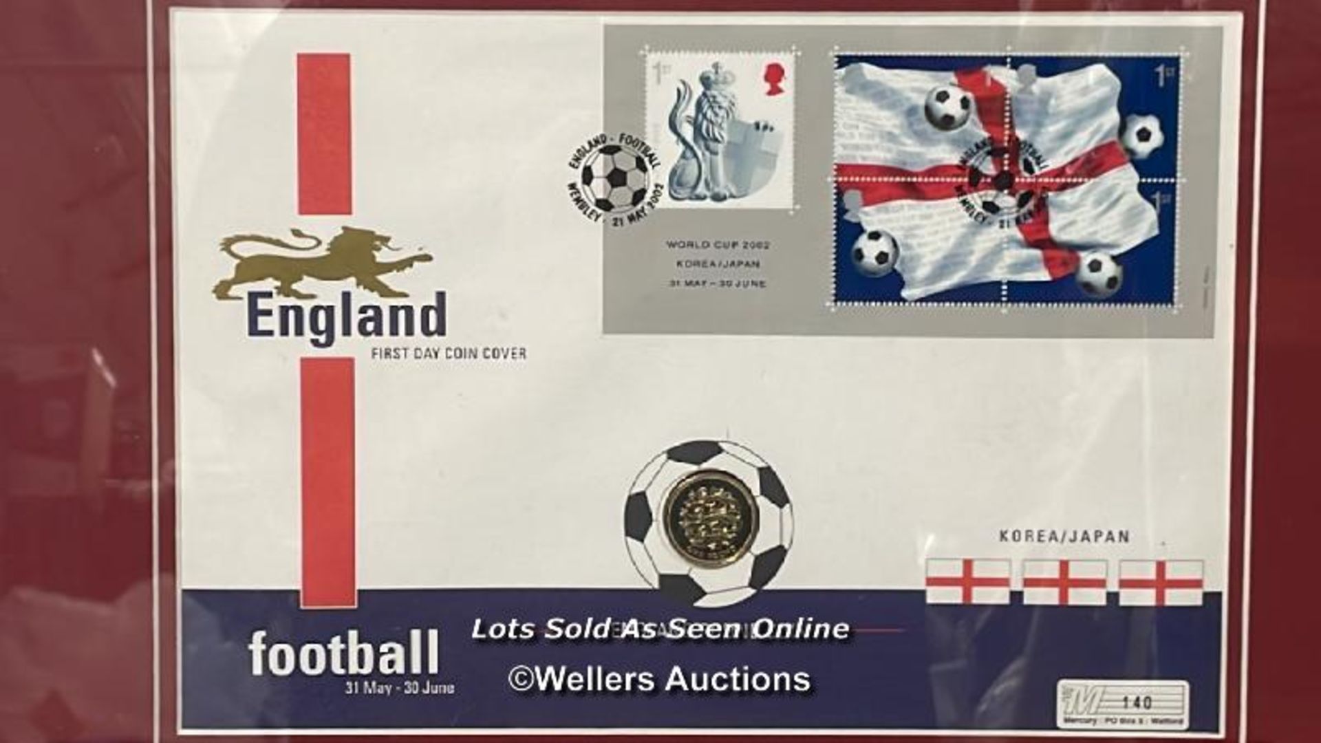 Michael Owen signed photo mounted with England First Day cover coin - Bild 3 aus 3
