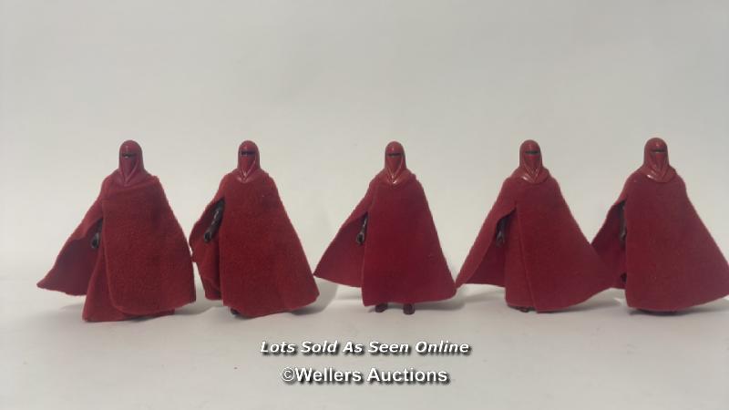 Vintage Star Wars Return of the Jedi army builder lot of five Emperors Royal Guards including two