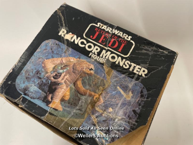 Star Wars vintage Kenner Rancor, Hong Kong 1984, with box, leg joints are a little loose, arms - Image 9 of 9