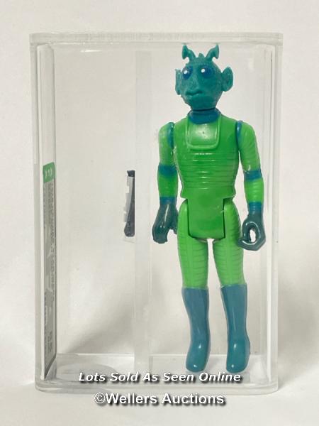 Star Wars vintage Greedo 3 3/4" figure, HK, 1978, AFA graded 85% NM+