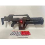 Alien - M41A pulse rifle fully working Nerf gun, with digital ammo countdown 0-99, rapid fire