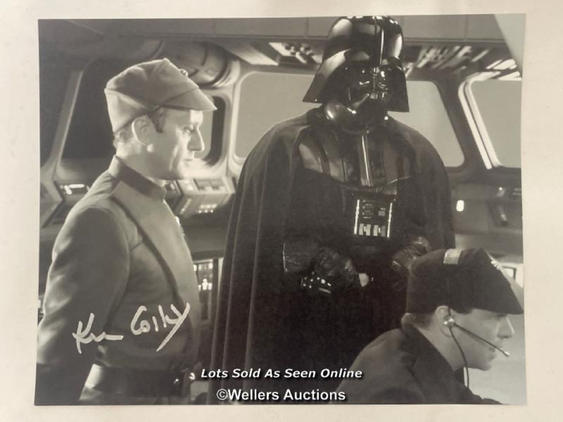 Star Wars - Kenneth Colley (Admiral Piett) signed 10 x 8 B/W photo with C.O.A.