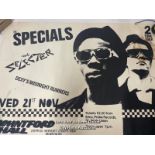 *RARE, THE SPECIALS POSTER FOR THE 2 TONE TOUR, MOUNTFORD HALL LIVERPOOL UNIVERSITY ALSO FEATURING