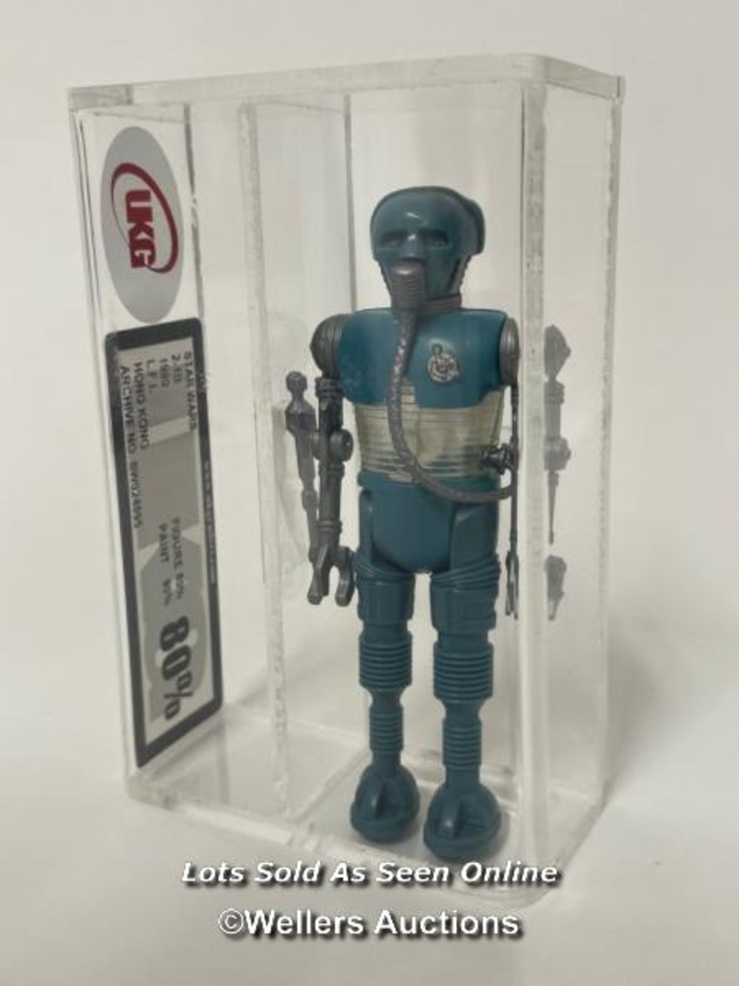 Star Wars vintage 2-1B 3 3/4" figure, HK 1980, UKG Graded 80% figure 80 paint 90 - Bild 2 aus 7