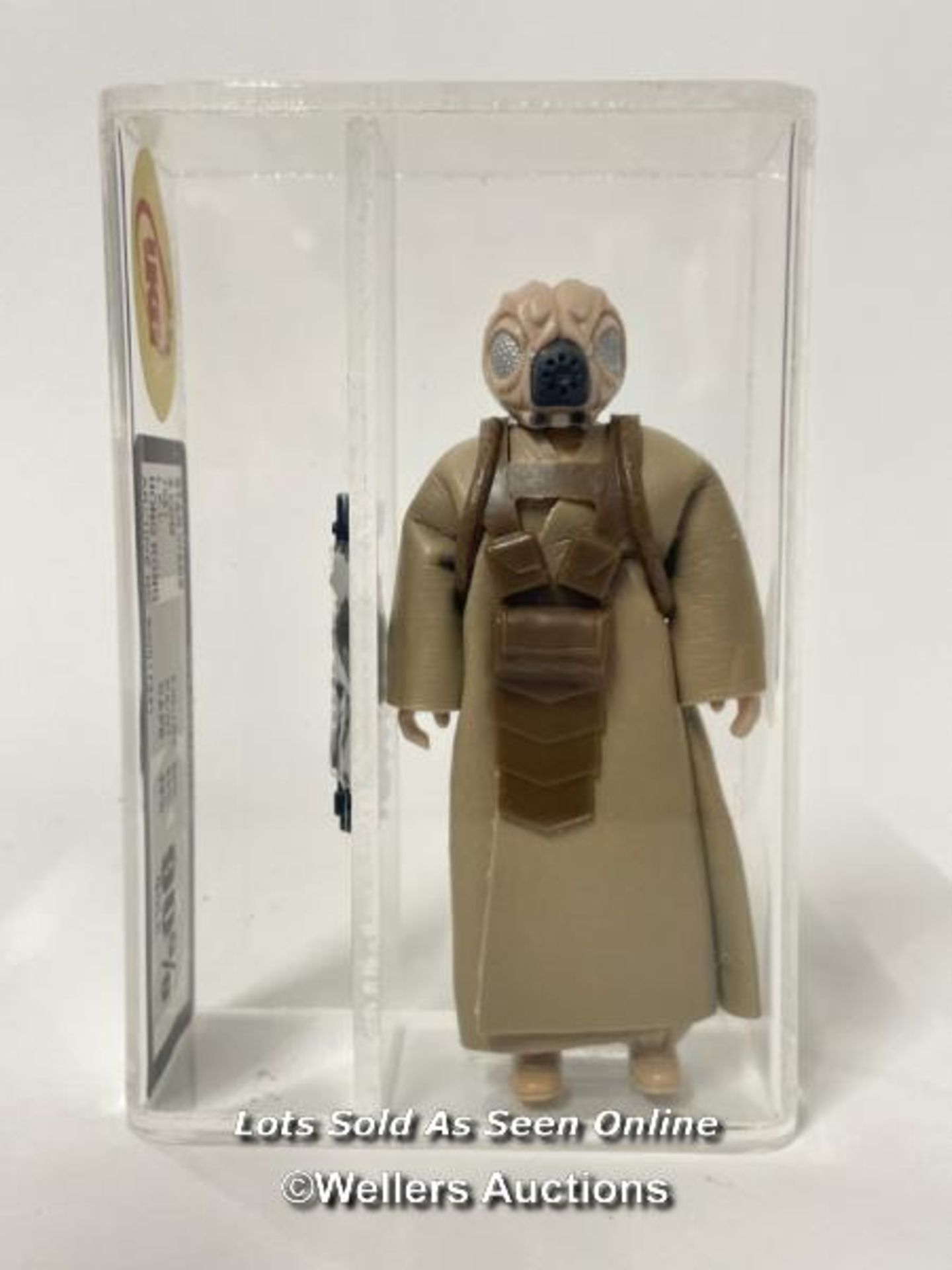 Star Wars vintage 4-LOM 3 3/4" figure, HK 1981, UKG gold graded 90% figure 90 paint 90 cape 90