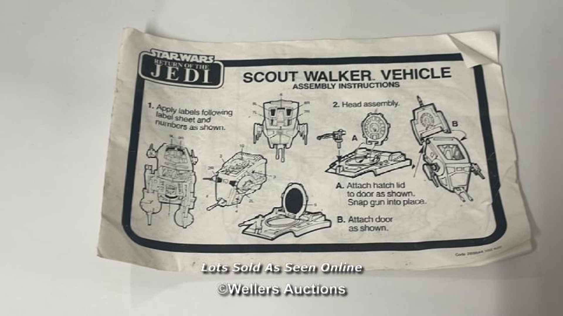 Palitoy Return of the Jedi Scout Walker in original box, Scout Walker complete, "walking" function - Bild 7 aus 10