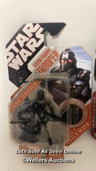 Hasbro Saga Legends five carded figures including Clone Trooper (Training Fatigues), Utapau Shadow - Image 4 of 15