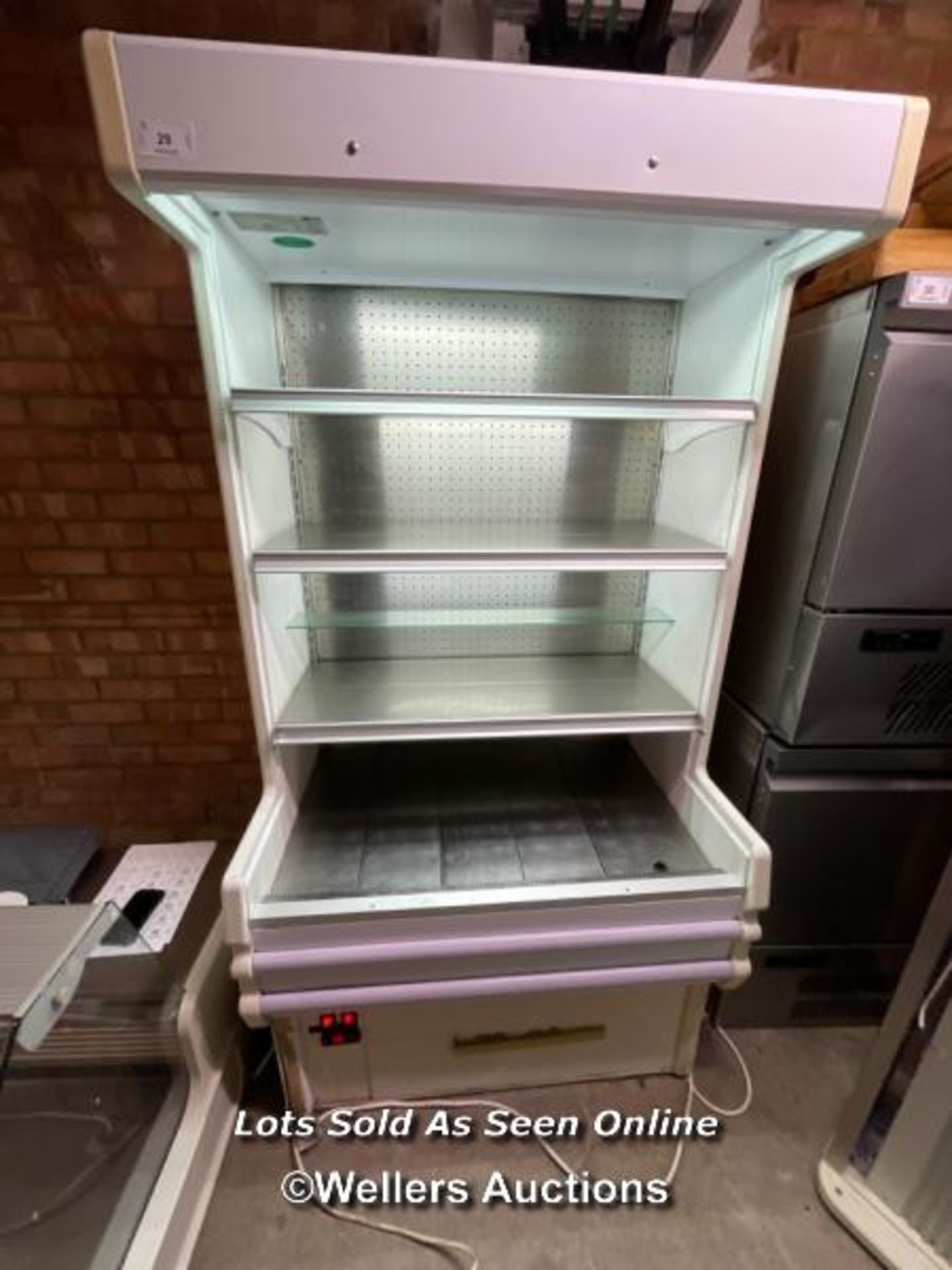 ZION DC10B DISPLAY FRIDGE - 182CM H X 100CM W X 76CM D / THE LOTS IN THIS AUCTION ARE LOCATED IN
