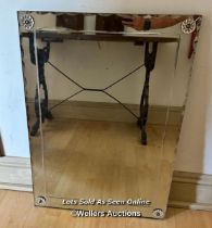 VENETIAN MIRROR, 74CM (H) X 54CM (W) / COLLECTION LOCATION: PULBOROUGH (RH20), FULL ADDRESS AND