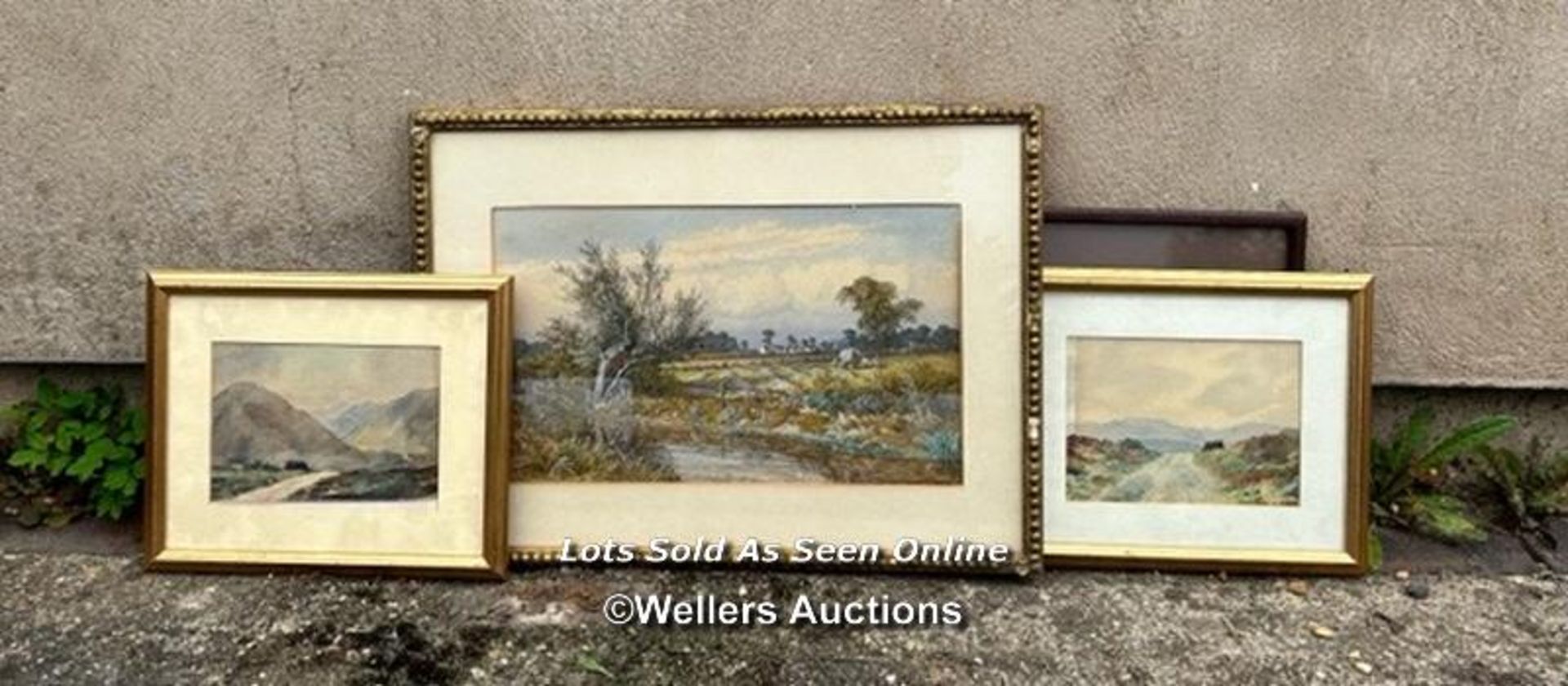 RURAL WATERCOLOUR, SIGNED BY W. WILDE (c. 1867) AND THREE OTHERS / COLLECTION LOCATION:
