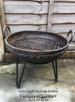 *FIREPIT ON STAND 35CM(H) X43 CM (DIA)/ COLLECTION FROM WELLERS AUCTIONS GU14SJ